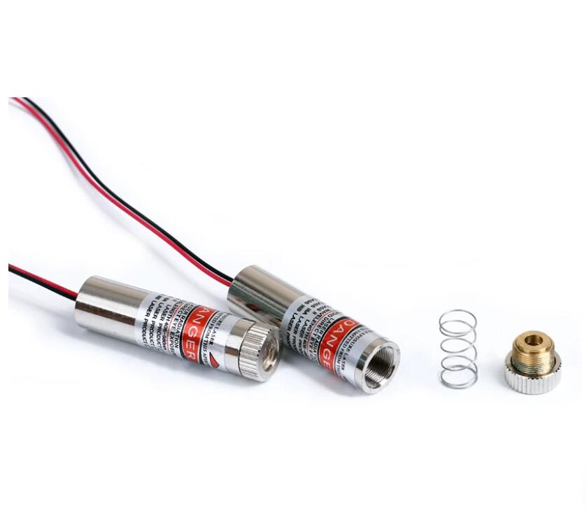 Industrial Laser Line Module - Adjustable focus 520nm 130MW Green Dot/Line/Cross