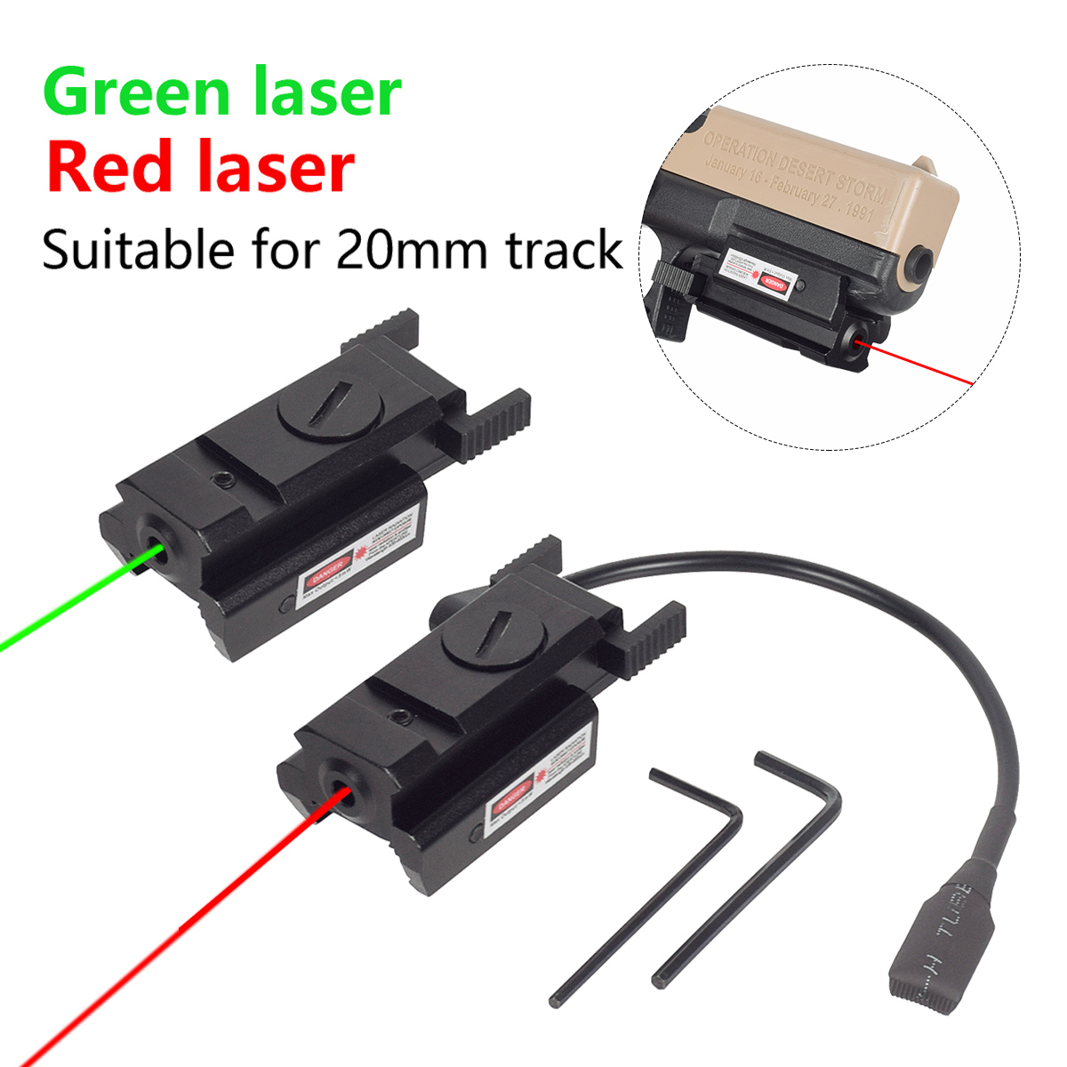 Industrial Laser Pointer - Tactical Powerful Metal Mini Green Red