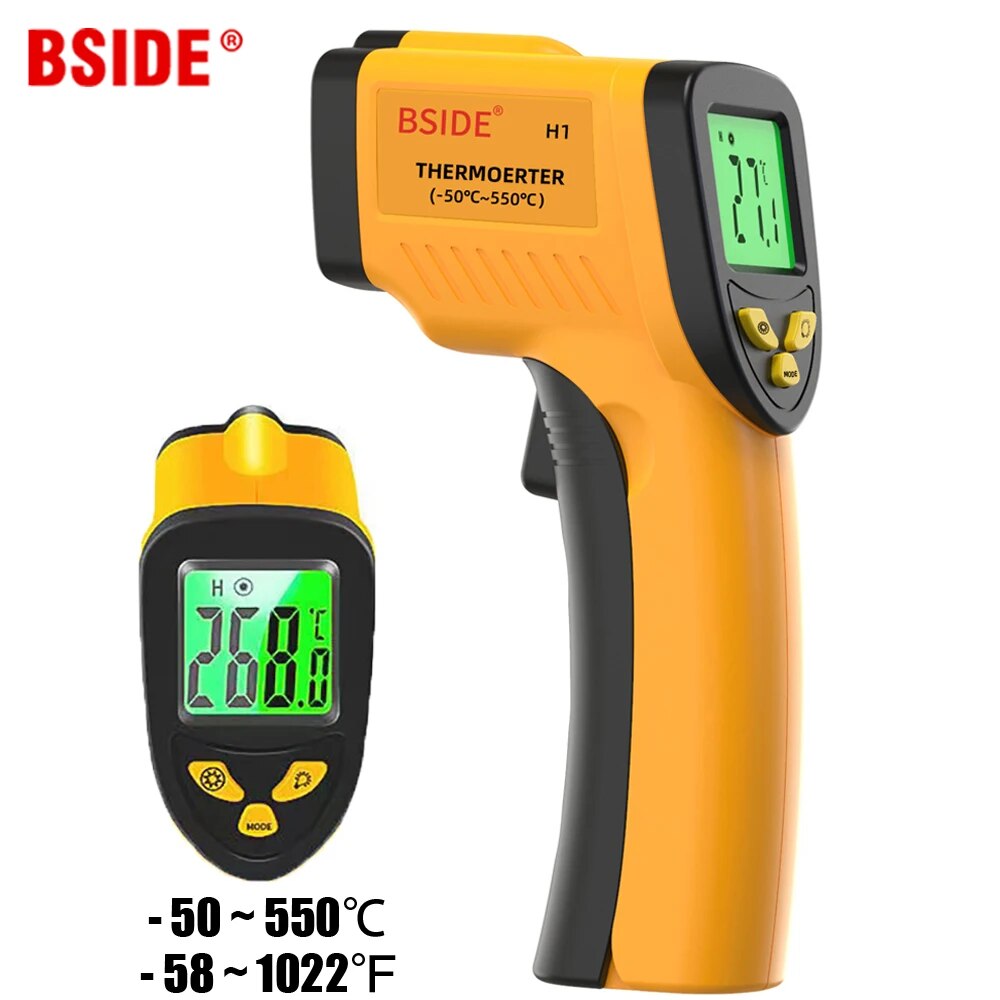 Industrial Laser Temperature - Digital Infrared Thermometer -50-550C Non-Contact Digital