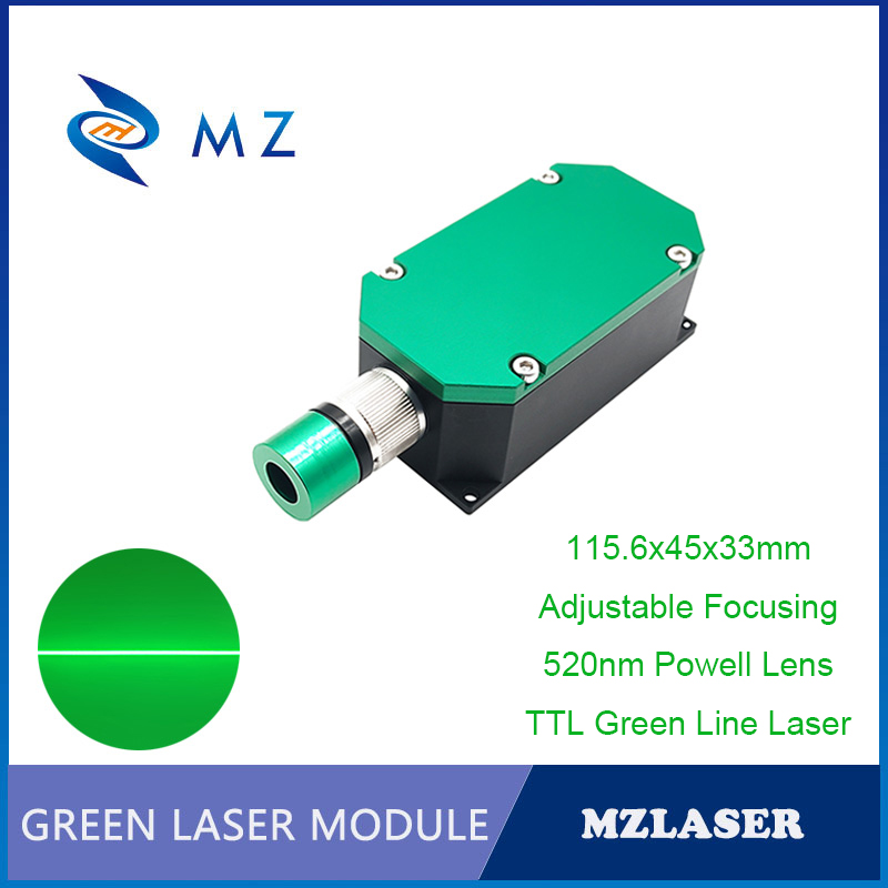 Industrial Laser Line Module - TTL PWM Green Line Laser Diode