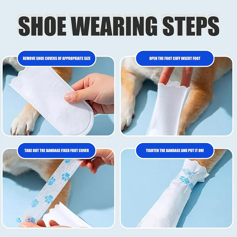20/40PCS Pet Disposable Paw Sh - Dust Shoe Cnc ulasan dan harga