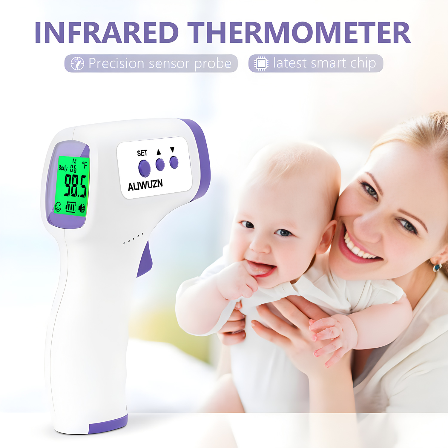 Medical Fever Infrared Thermom - Industrial Laser Temperature ulasan dan harga
