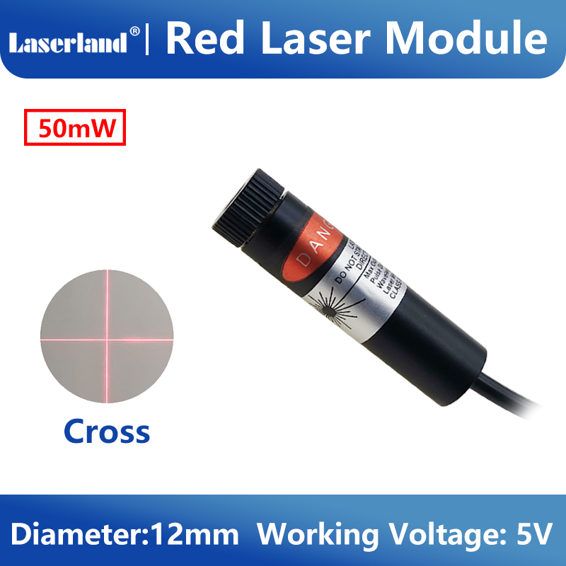 12mm 5mW 50mW Cross Red Laser  - Industrial Laser Line Module ulasan dan harga
