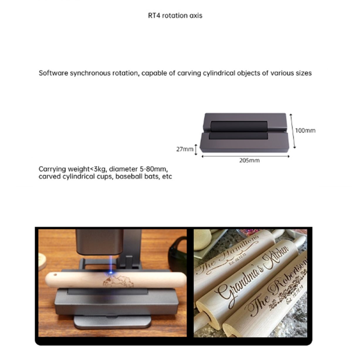 R4 Rotary for MR.CARVE C1 5W L - Rotary Axis Laser Engraver ulasan dan harga