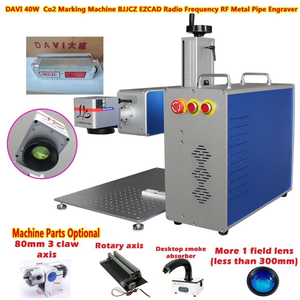 BJJCZ DAVI 40W Co2 Laser Marki - Rotary Axis Laser Engraver ulasan dan harga