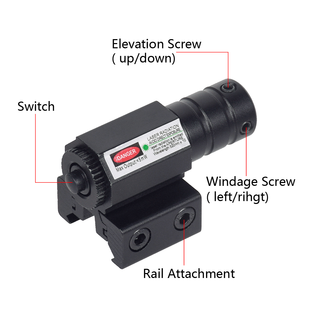 Tactical Red Green Dot Laser P - Industrial Laser Pointer ulasan dan harga