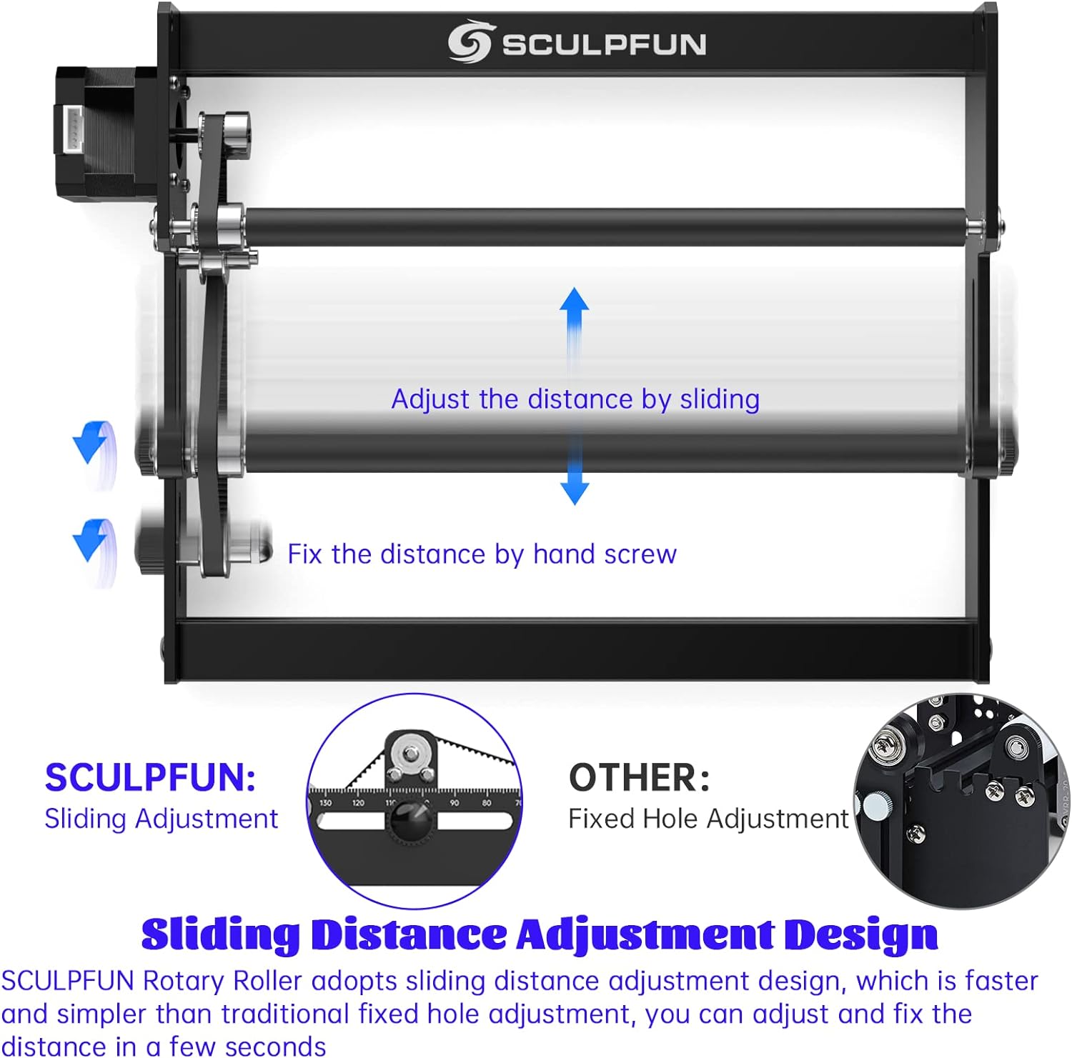 SCULPFUN Laser Rotary Roller L - Rotary Axis Laser Engraver ulasan dan harga