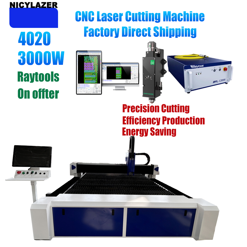 NICYLAZER CNC 3000W 4020 Fiber - Industrial Fiber Laser Cutting Machine ulasan dan harga