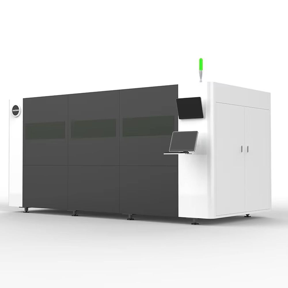 3000W CNC Full Cover Single-pl - Industrial Fiber Laser Cutting Machine ulasan dan harga