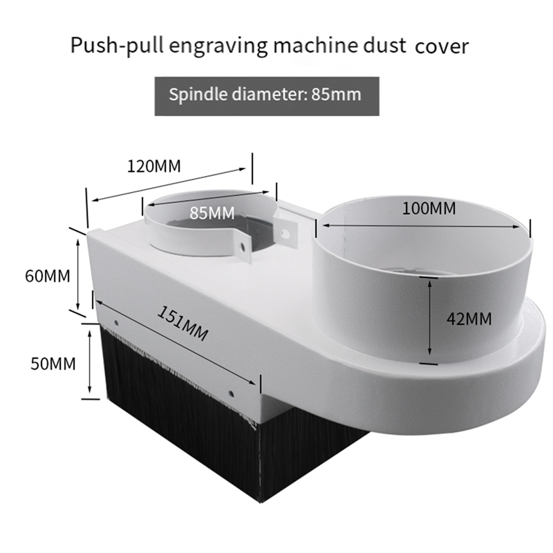 CNC Router Dust Collector Shoe - Dust Shoe Cnc ulasan dan harga