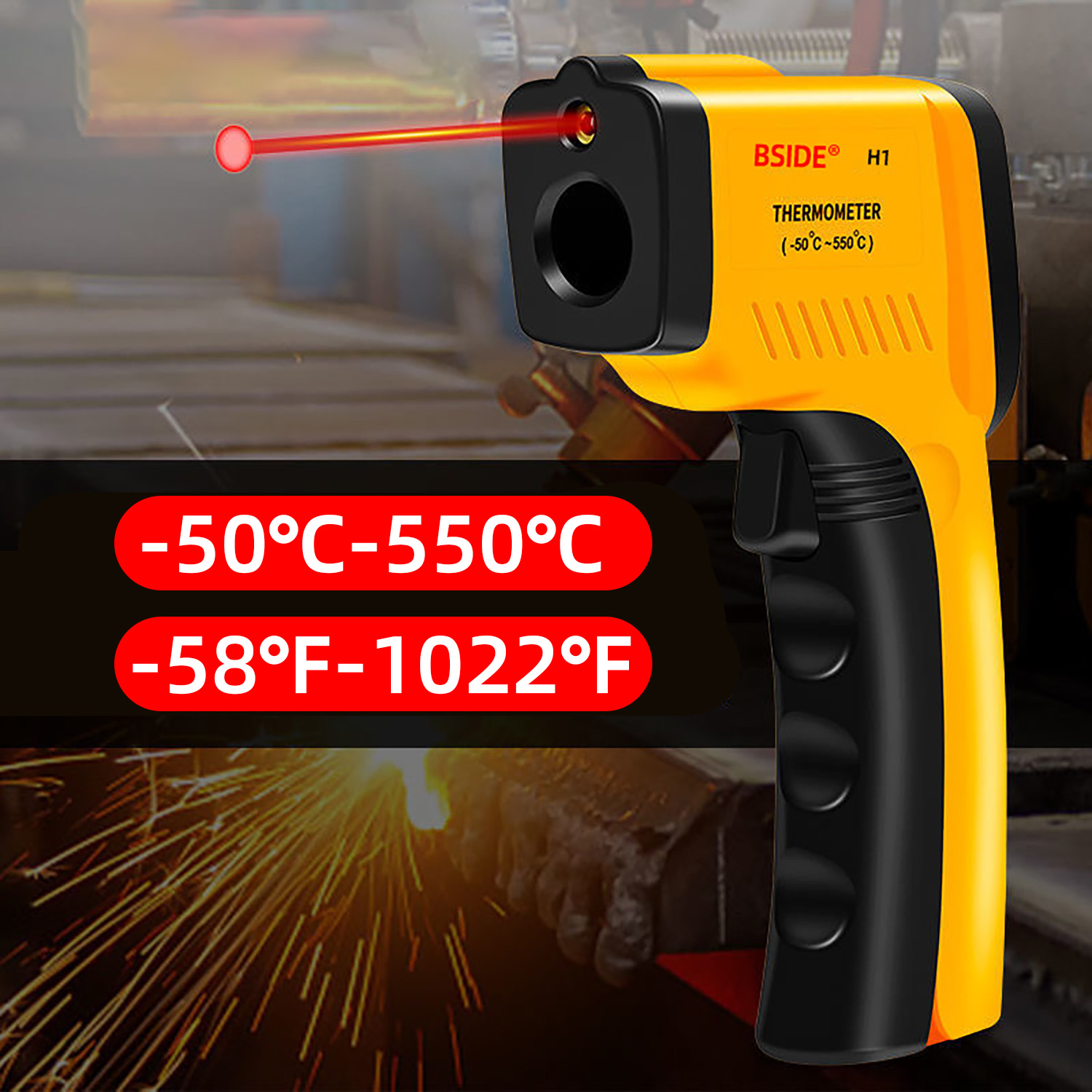 Digital Infrared Thermometer - - Industrial Laser Temperature ulasan dan harga