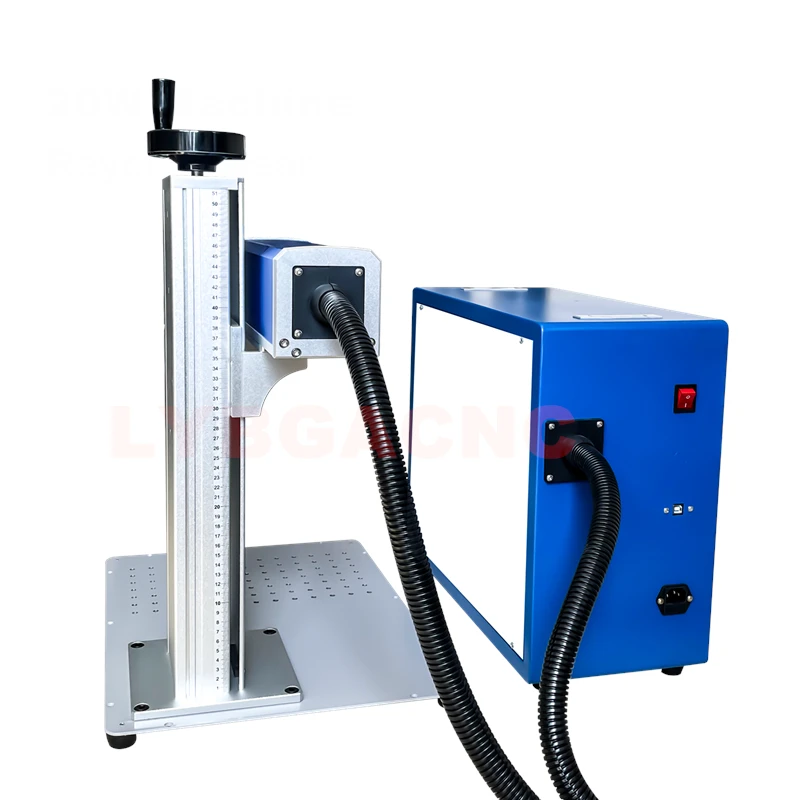 50W Fiber Laser 30W Metal Mark - Rotary Axis Laser Engraver ulasan dan harga
