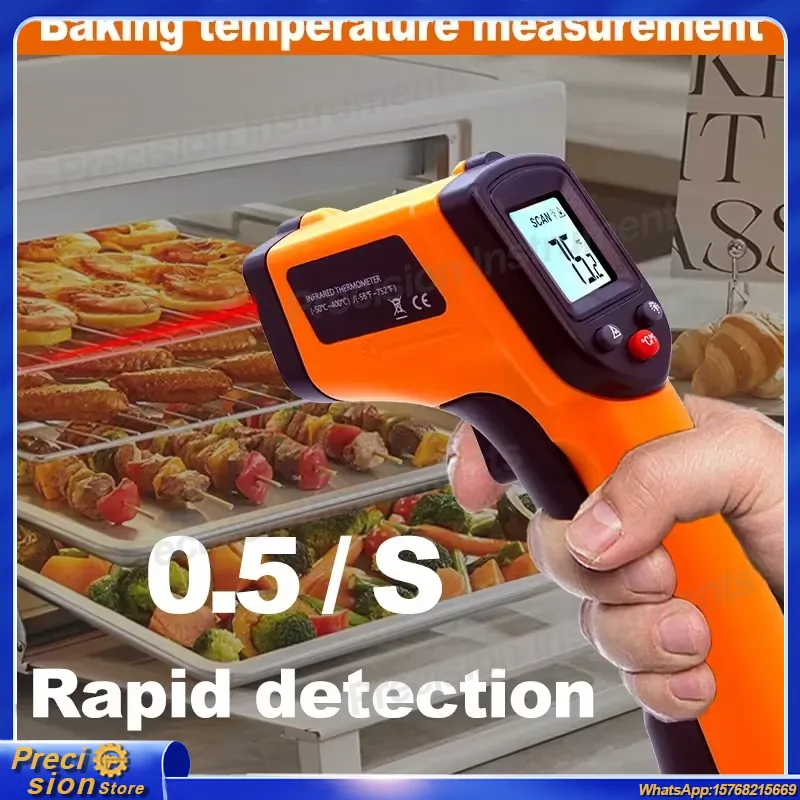 Infrared Thermometer Gun Non C - Industrial Laser Temperature ulasan dan harga