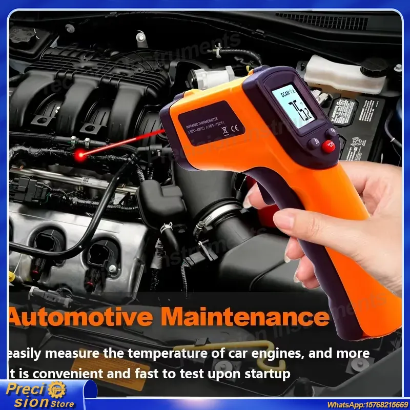Infrared Thermometer Gun Non C - Industrial Laser Temperature ulasan dan harga