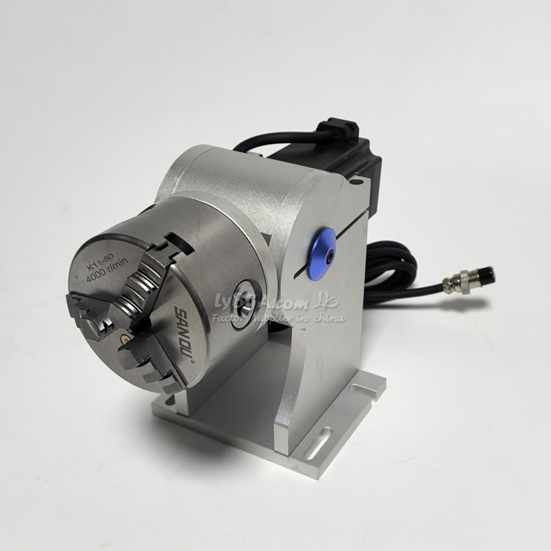 New D80 80mm Chuck A Axis Nema - Rotary Axis Laser Engraver ulasan dan harga