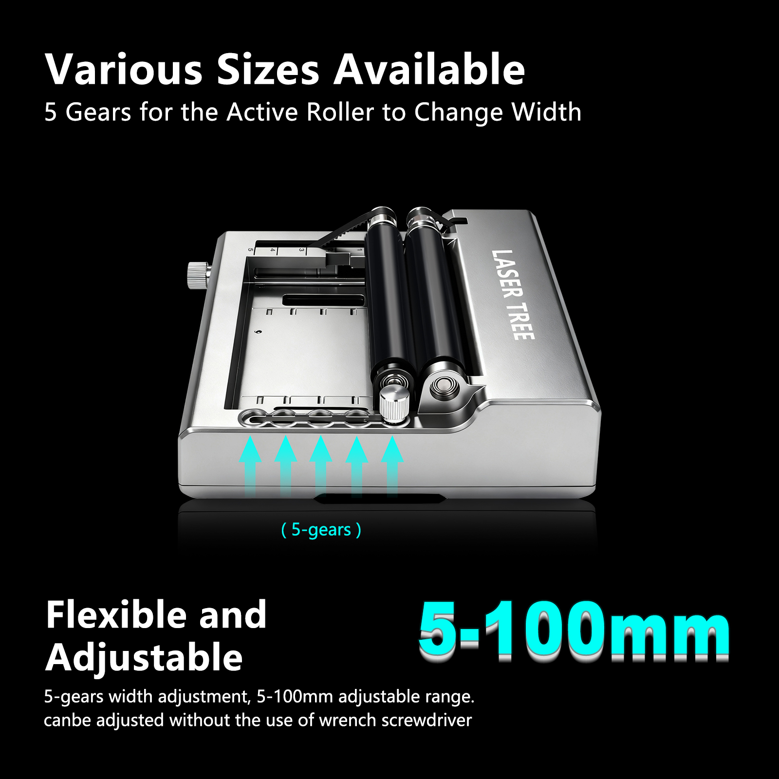 Laser Tree Laser Rotary Roller - Rotary Axis Laser Engraver ulasan dan harga